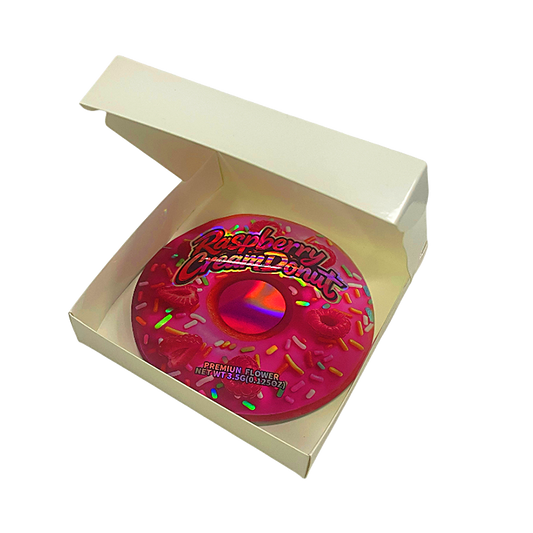 12 Pack - Donut-Themed Gift Box Set -  Zaza Donuts Raspberry Cream Donut