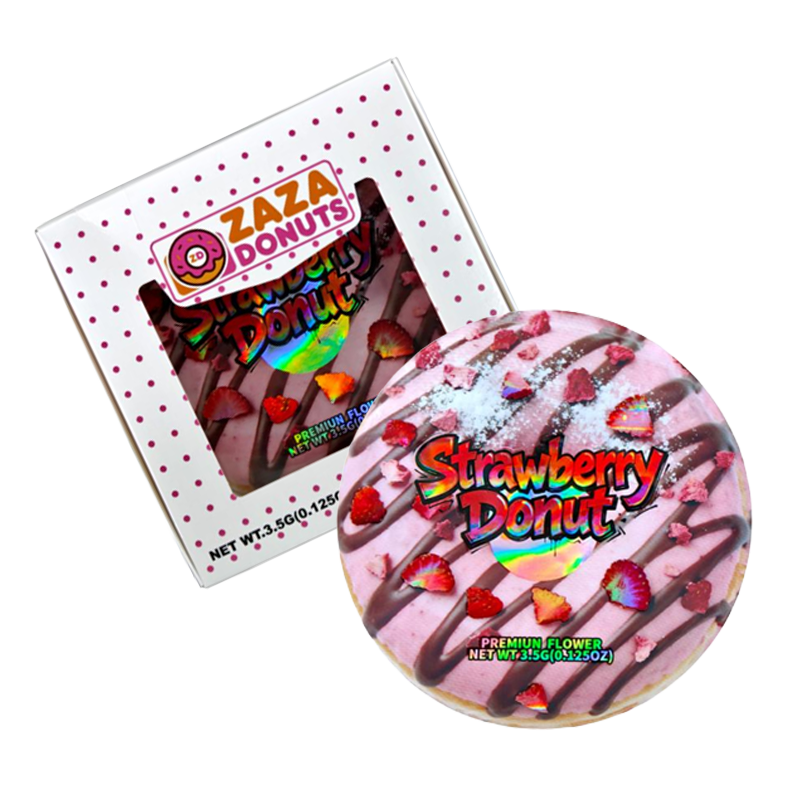 12 Pack - Donut-Themed Gift Box Set -  Zaza Donuts Strawberry Donut