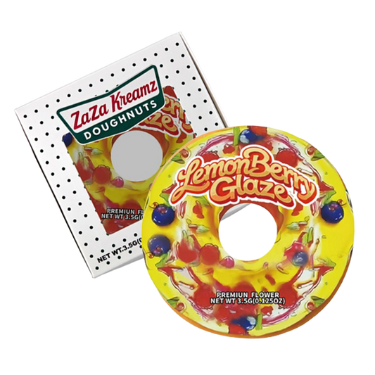 12 Pack - Donut-Themed Gift Box Set - Zaza KreamZ Donuts Lemon Berry Glazed