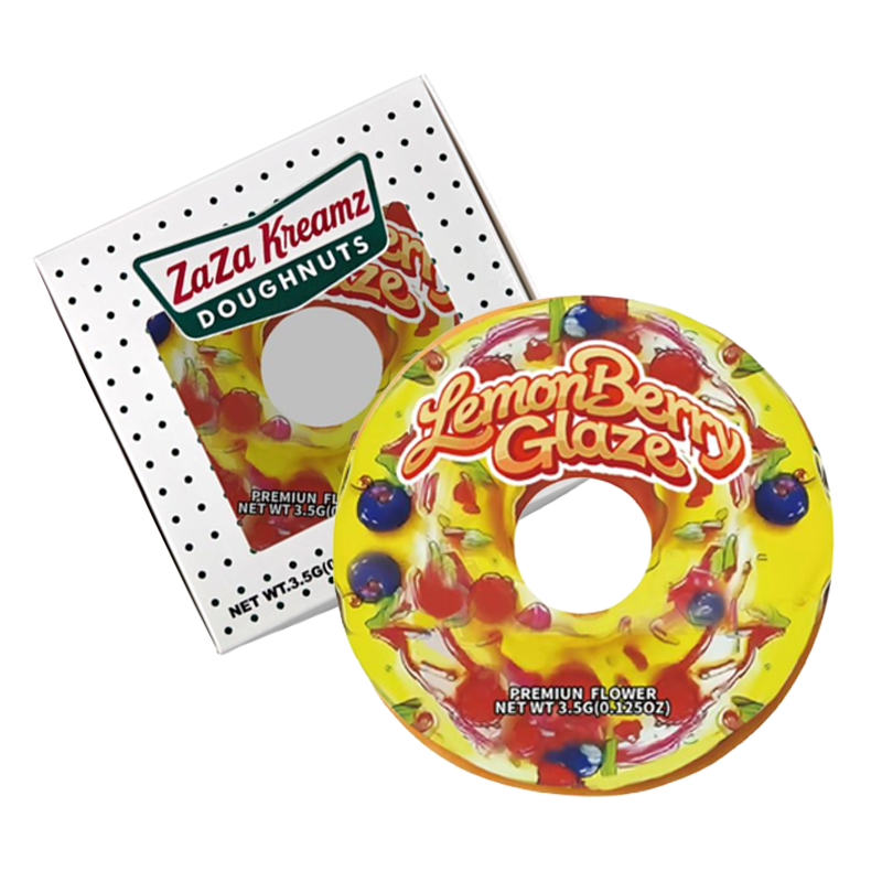 12 Pack - Donut-Themed Gift Box Set -  Zaza KreamZ Donuts Lemon Berry Glazed