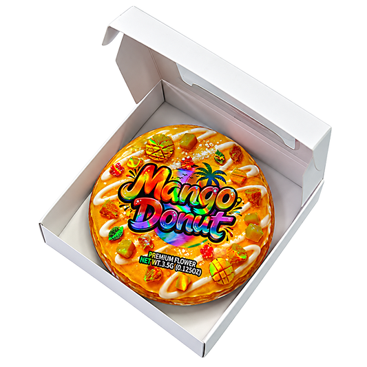 12 Pack - Donut-Themed Gift Box Set - Zaza Donuts Mango Donut