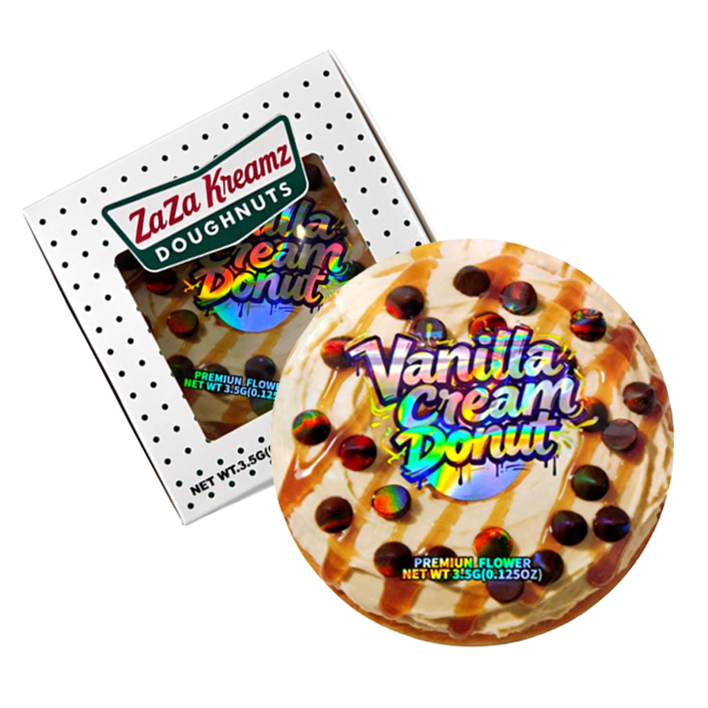 12 Pack - Donut-Themed Gift Box Set -  Zaza KreamZ Donuts Vanilla Kream