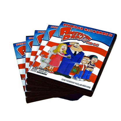 5 Count DVD Case & Mylar Bag - Design 001 - 3.5 Capacity