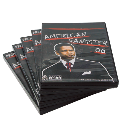 5 Count DVD Case & Mylar Bag - Design 002 - 3.5 Capacity