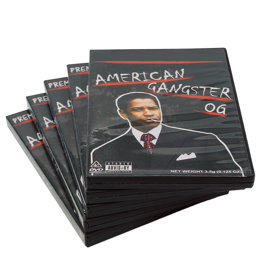 5 Count DVD Case & Mylar Bag - Design 002 - 3.5 Capacity