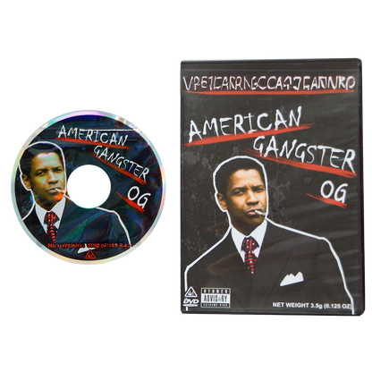 5 Count DVD Case & Mylar Bag - Design 002 - 3.5 Capacity