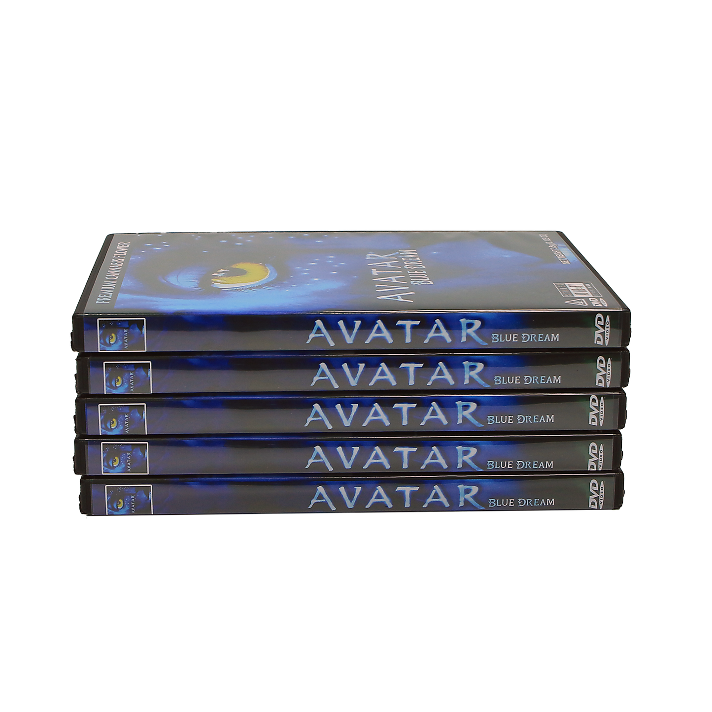 5 Count DVD Case & Mylar Bag - Design 003 - 3.5 Capacity