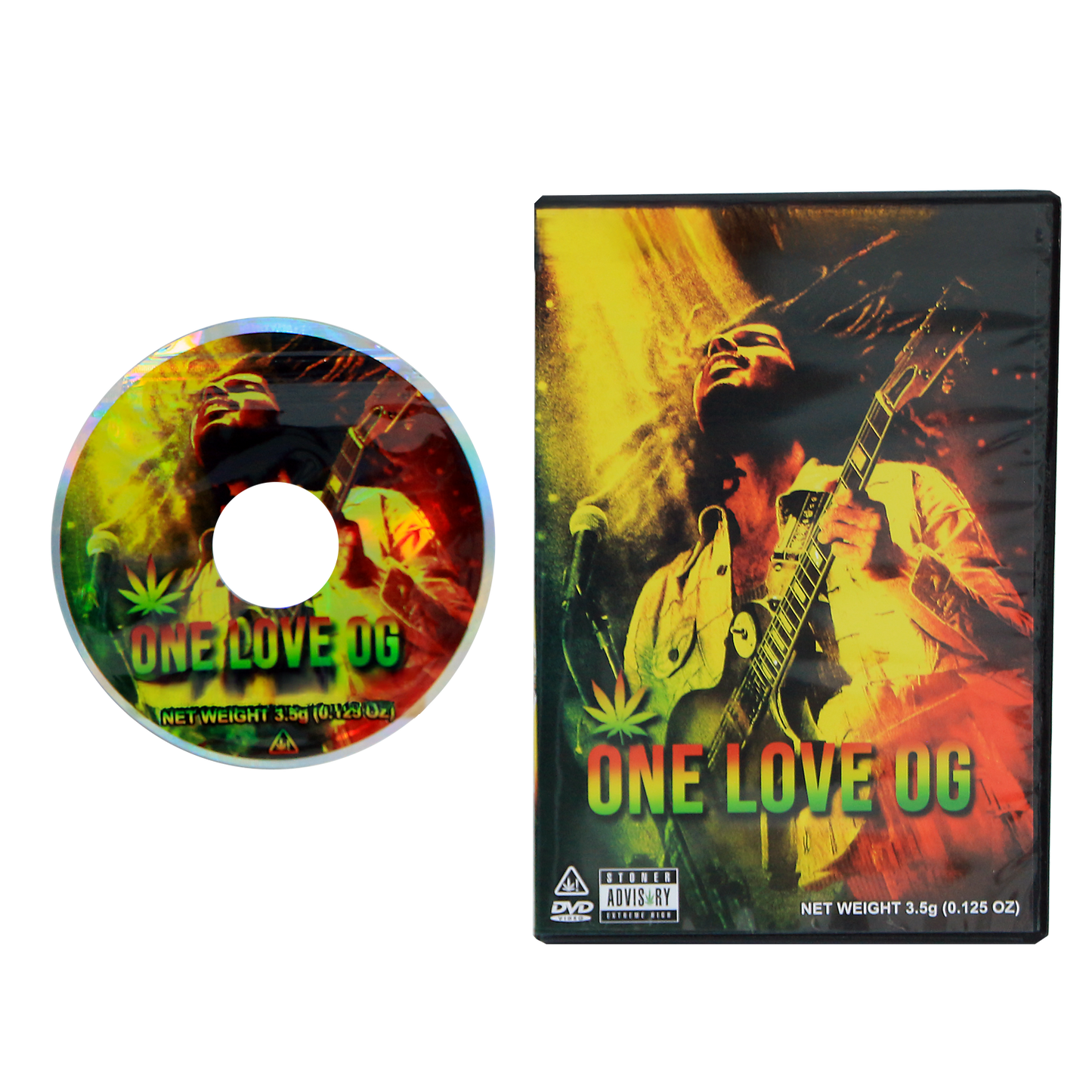 5 Count DVD Case & Mylar Bag - Design 005 - 3.5 Capacity