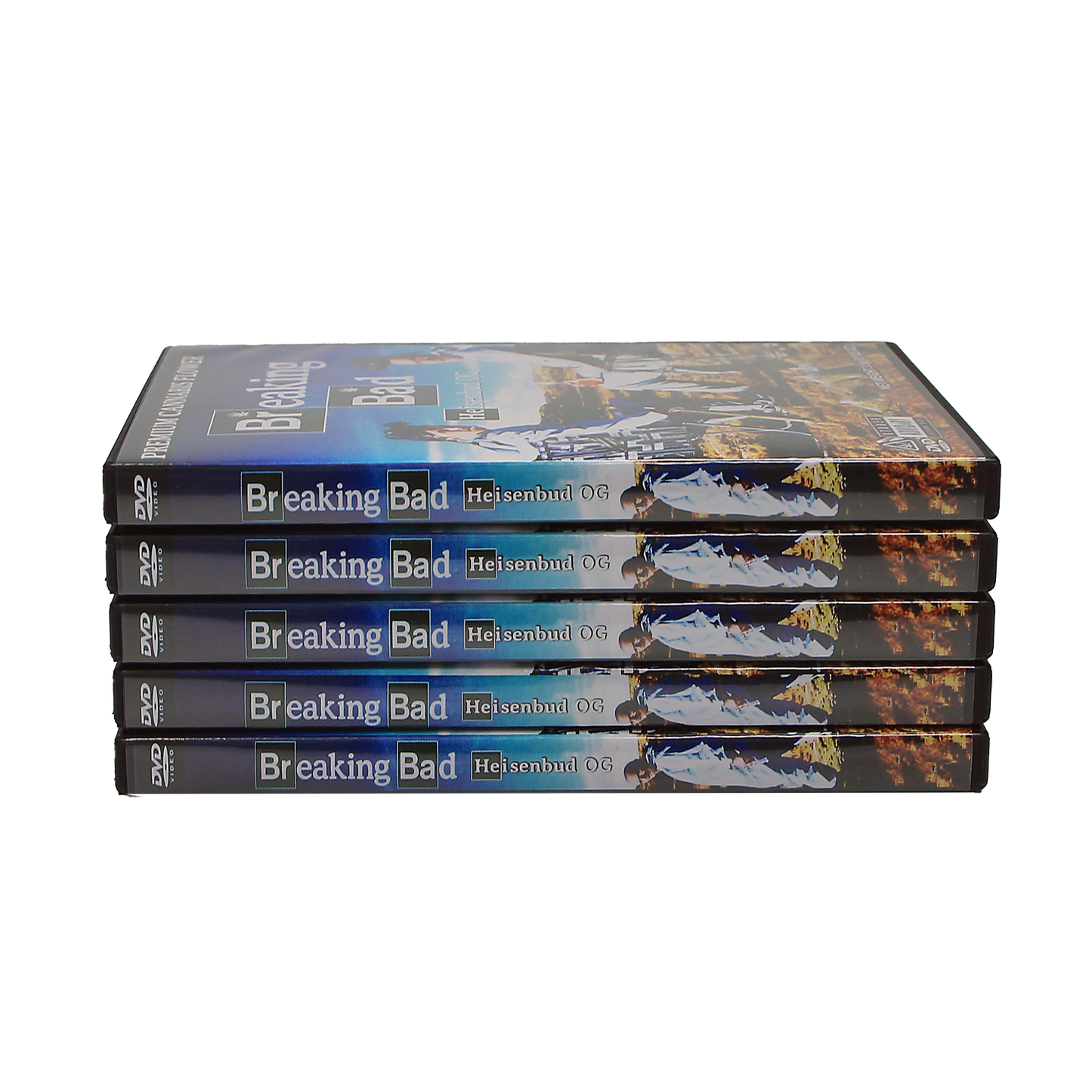 5 Count DVD Case & Mylar Bag - Design 007 - 3.5 Capacity