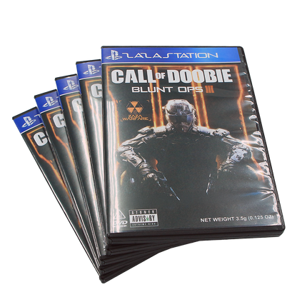 5 Pack - 3.5g DVD Case & Mylar Bag Combo - Call of Doobie Blunt Ops