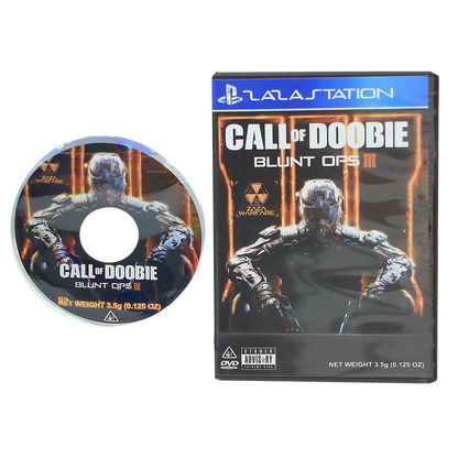 5 Pack - 3.5g DVD Case & Mylar Bag Combo - Call of Doobie Blunt Ops
