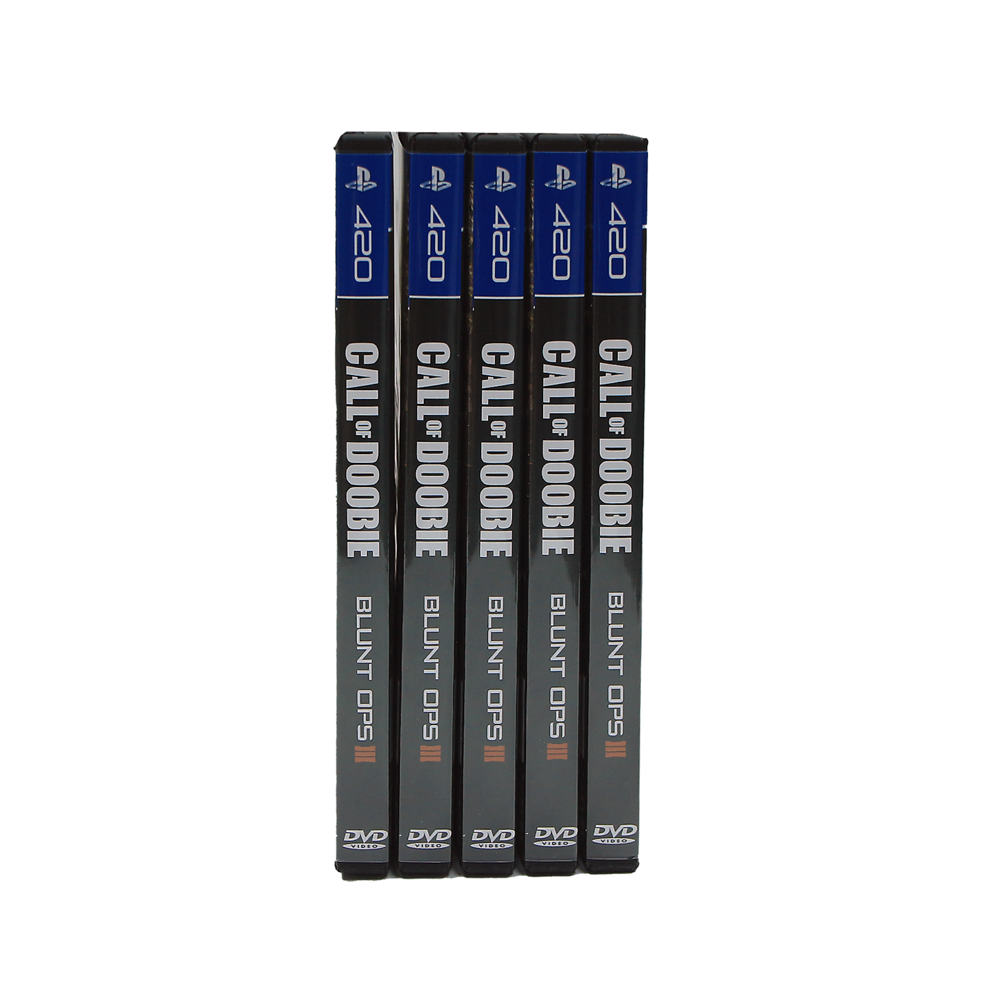 5 Pack - 3.5g DVD Case & Mylar Bag Combo - Call of Doobie Blunt Ops
