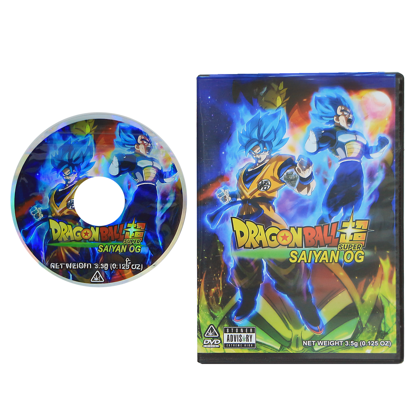 5 Count DVD Case & Mylar Bag - Design 009 - 3.5 Capacity