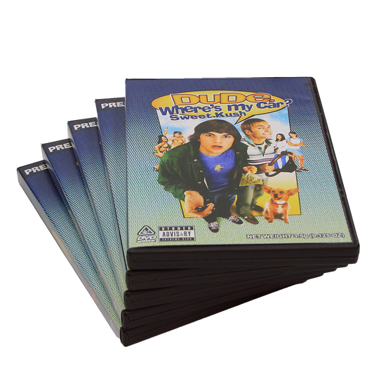 5 Count DVD Case & Mylar Bag - Design 010 - 3.5 Capacity