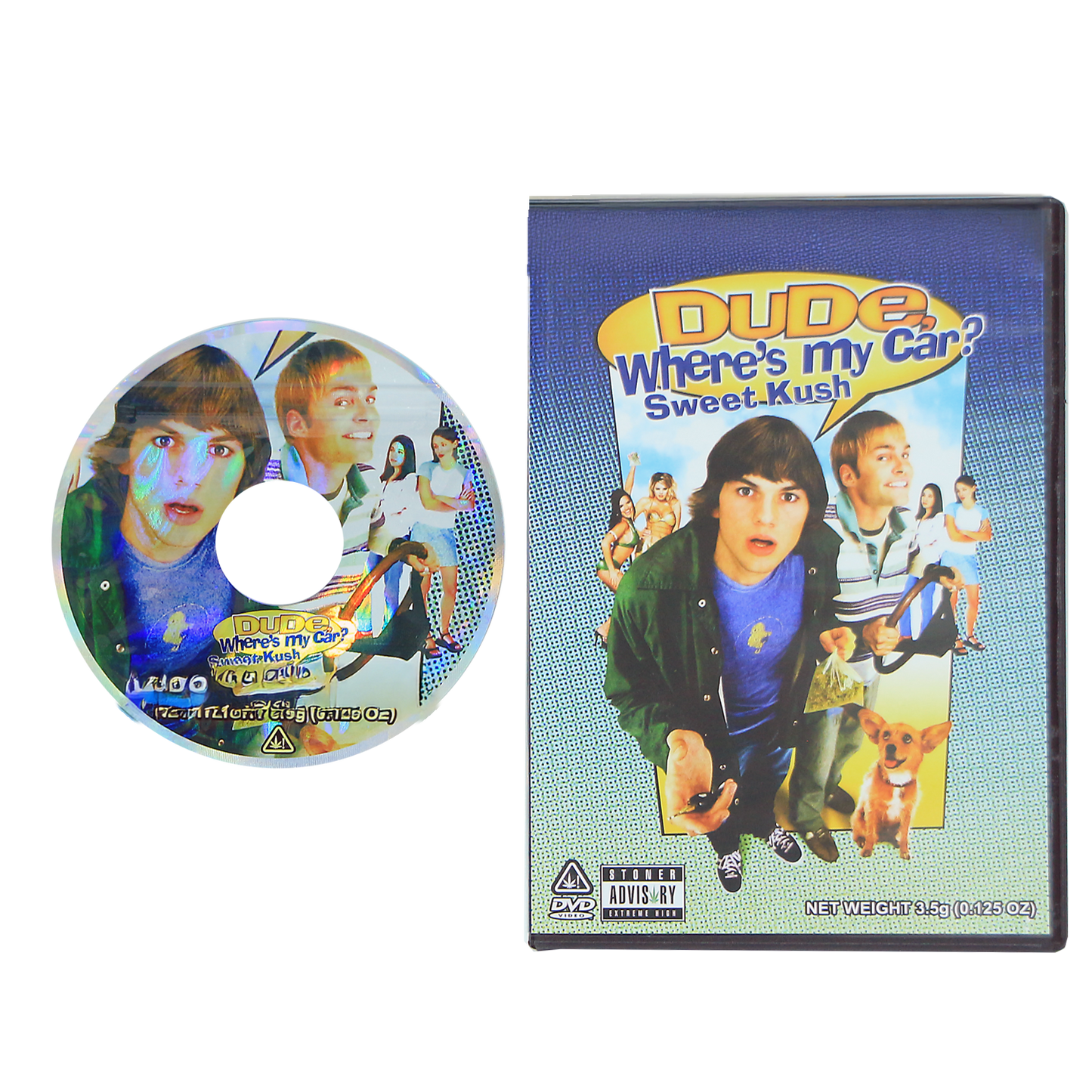 5 Count DVD Case & Mylar Bag - Design 010 - 3.5 Capacity