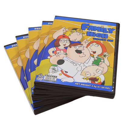 5 Count DVD Case & Mylar Bag - Design 012 - 3.5 Capacity