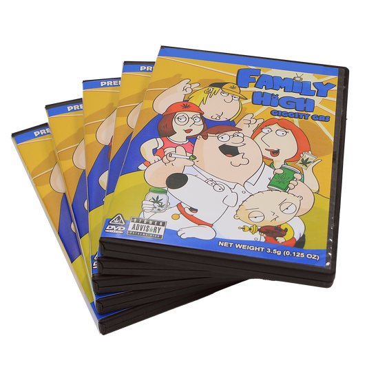 5 Count DVD Case & Mylar Bag - Design 012 - 3.5 Capacity