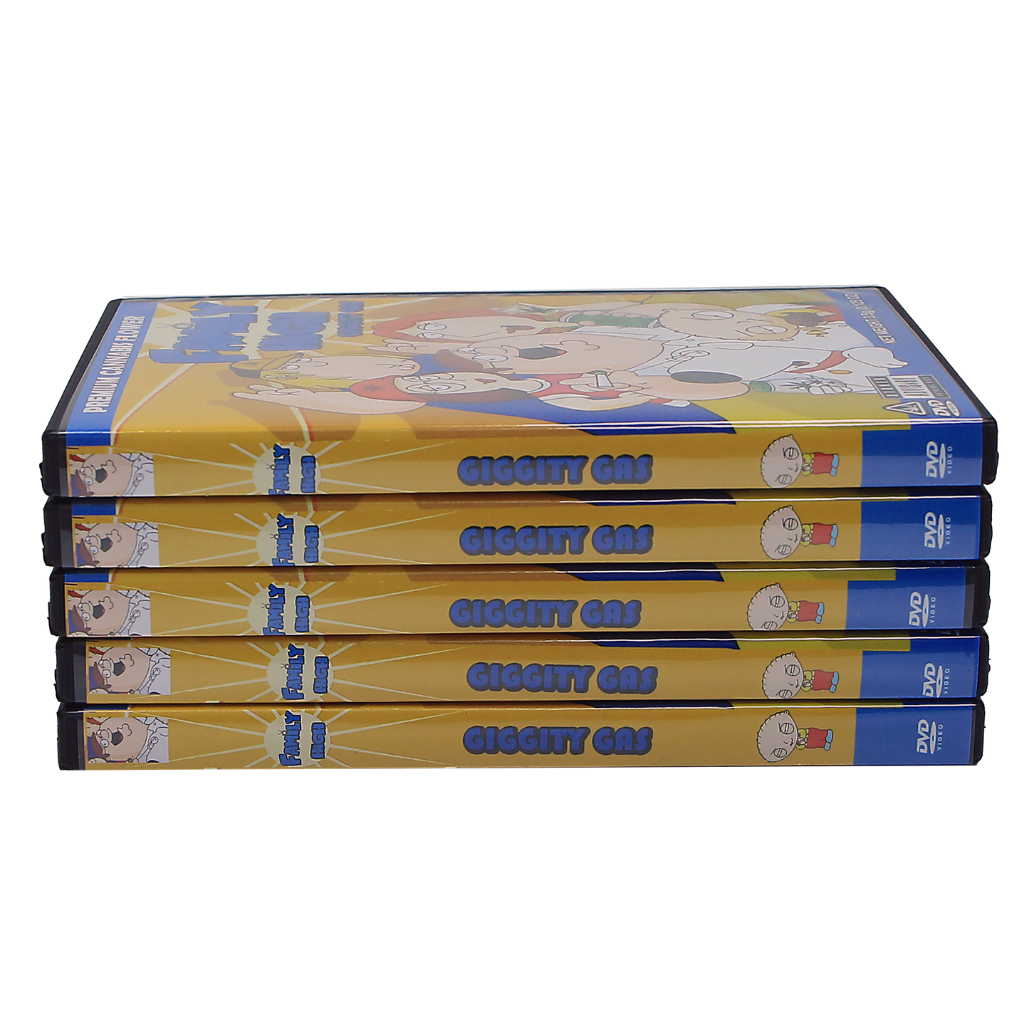 5 Count DVD Case & Mylar Bag - Design 012 - 3.5 Capacity