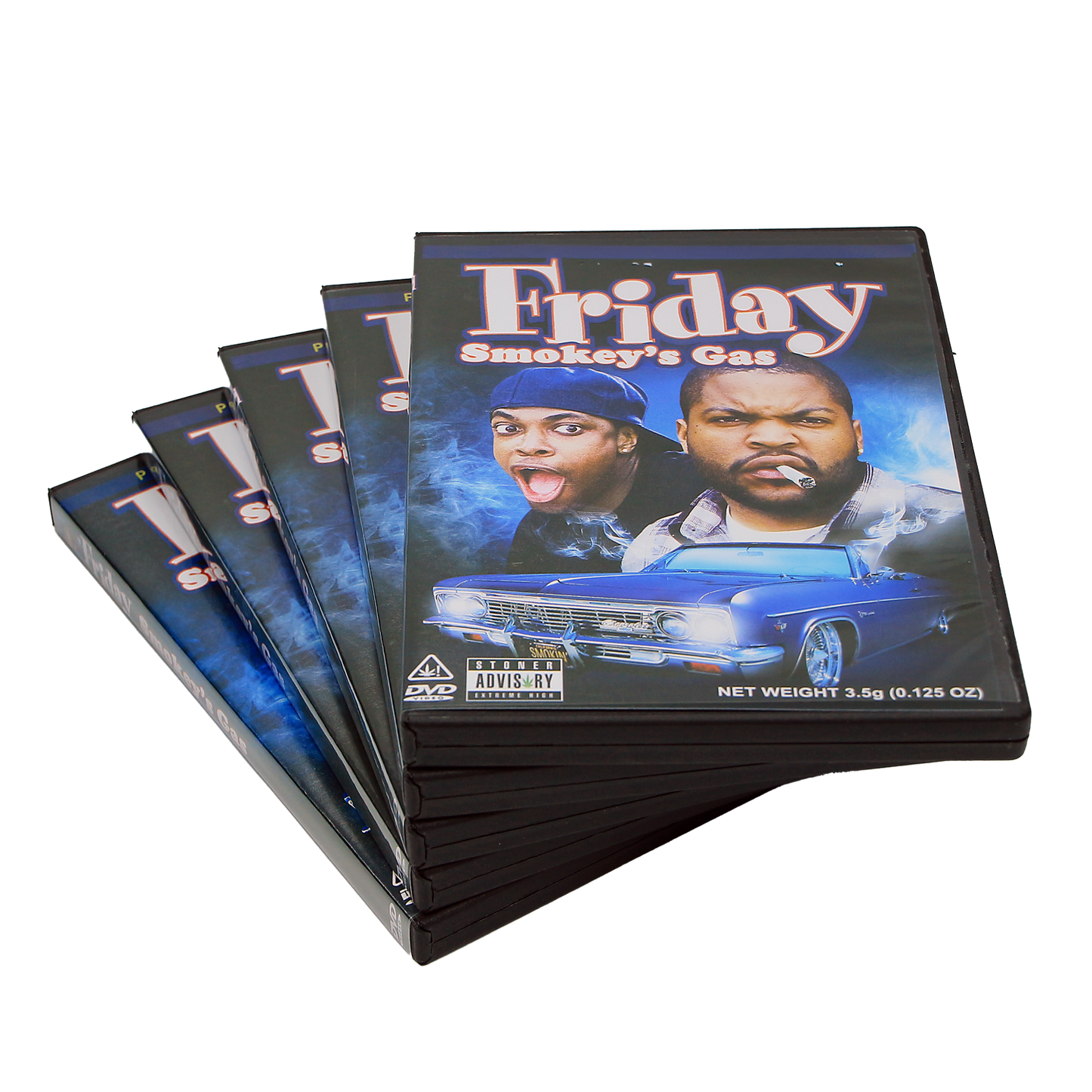 5 Count DVD Case & Mylar Bag - Design 014 - 3.5 Capacity