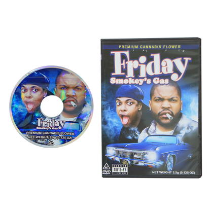 5 Count DVD Case & Mylar Bag - Design 014 - 3.5 Capacity