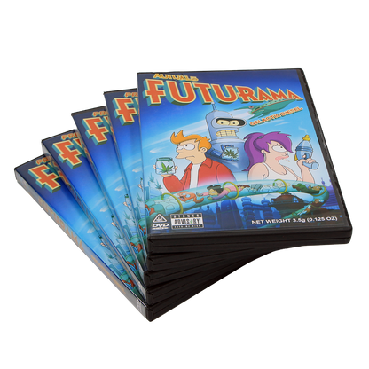 5 Count DVD Case & Mylar Bag - Design 015 - 3.5 Capacity