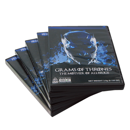 5 Count DVD Case & Mylar Bag - Design 016 - 3.5 Capacity