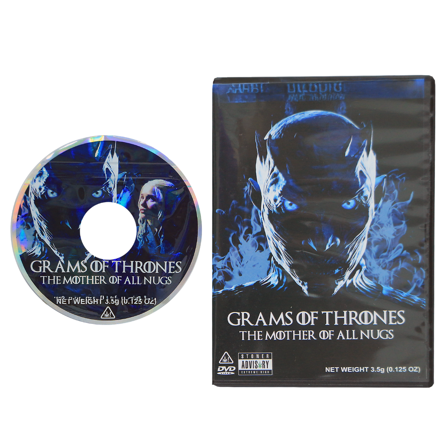 5 Count DVD Case & Mylar Bag - Design 016 - 3.5 Capacity