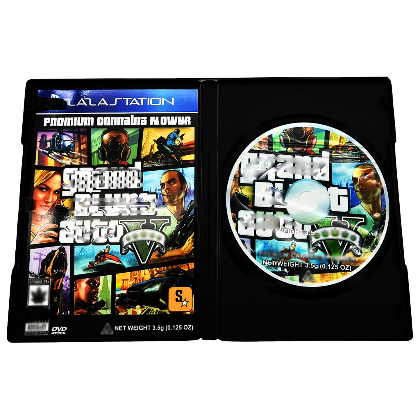 5 Count DVD Case & Mylar Bag - Design 17 - 3.5 Size