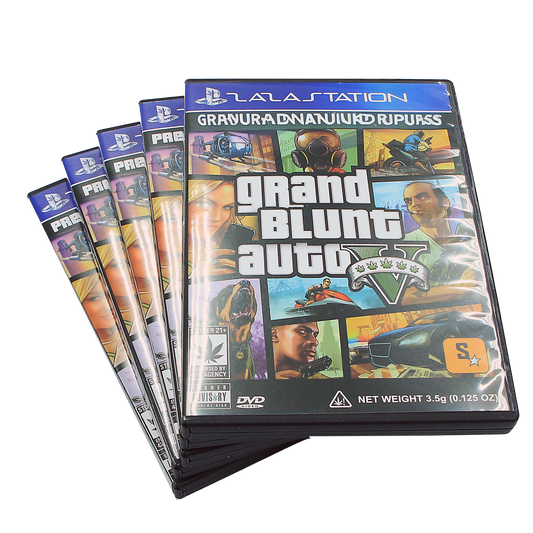 5 Count DVD Case & Mylar Bag - Design 17 - 3.5 Size