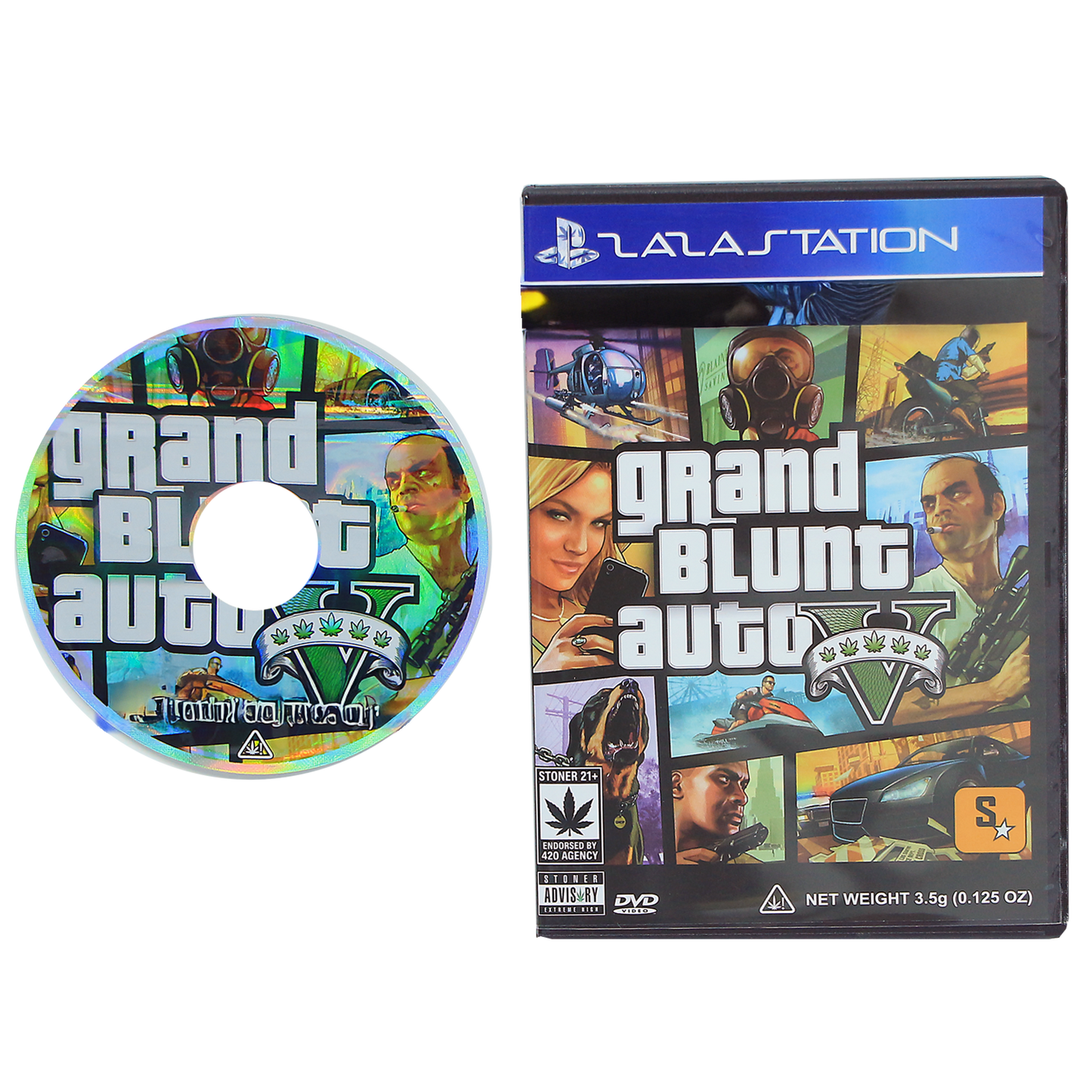 5 Count DVD Case & Mylar Bag - Design 17 - 3.5 Size