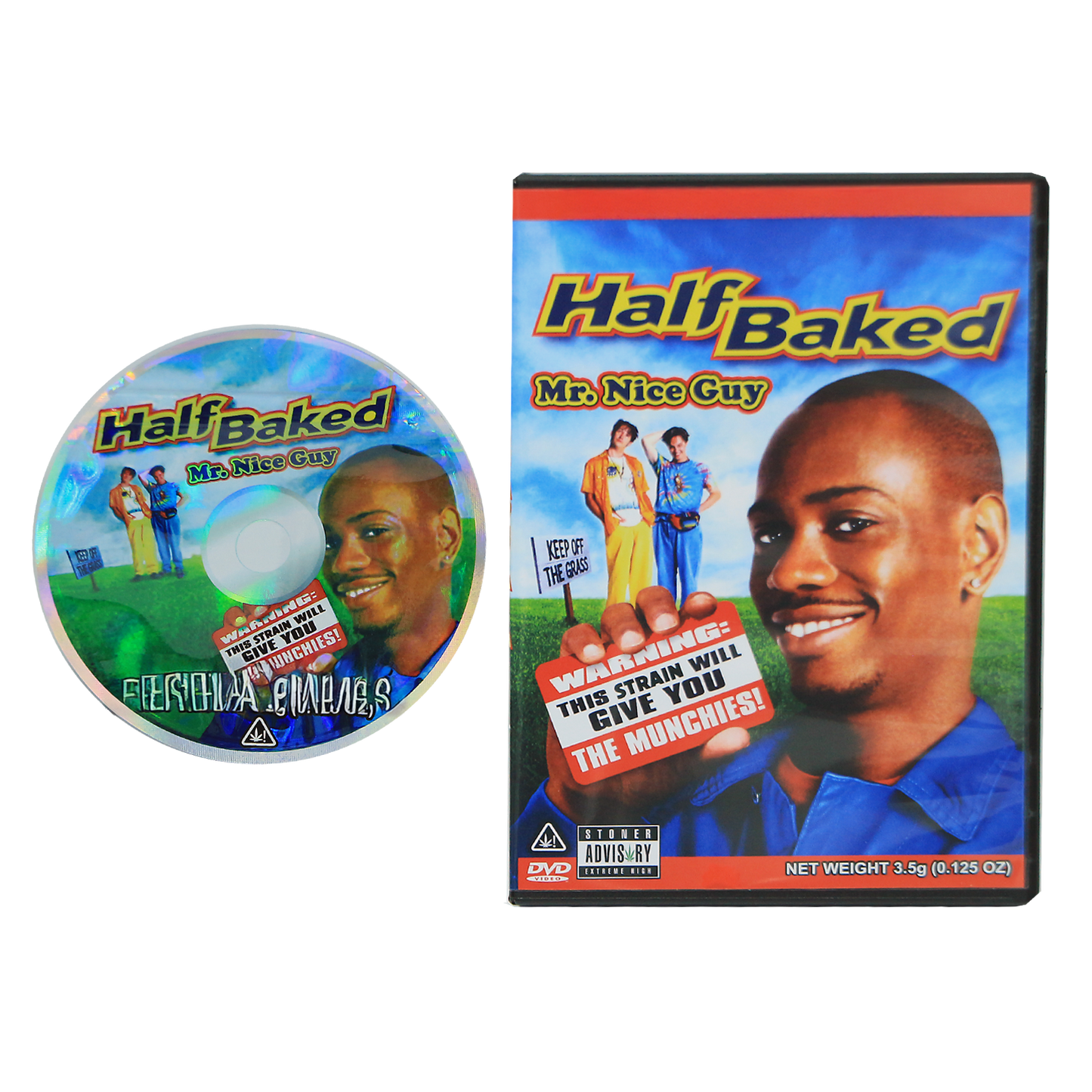 5 Count DVD Case & Mylar Bag - Design 018 - 3.5 Capacity