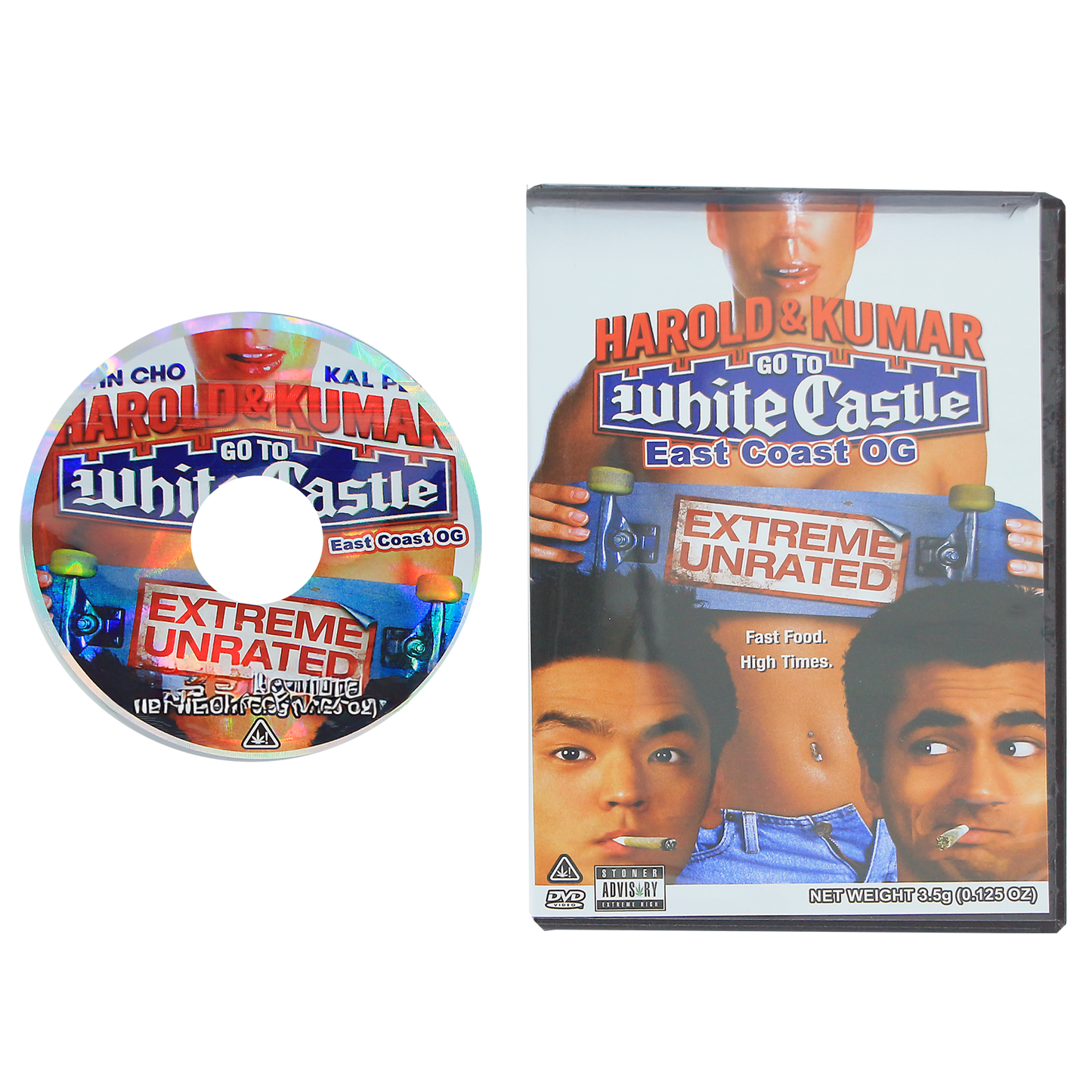 5 Count DVD Case & Mylar Bag - Design 019 - 3.5 Capacity