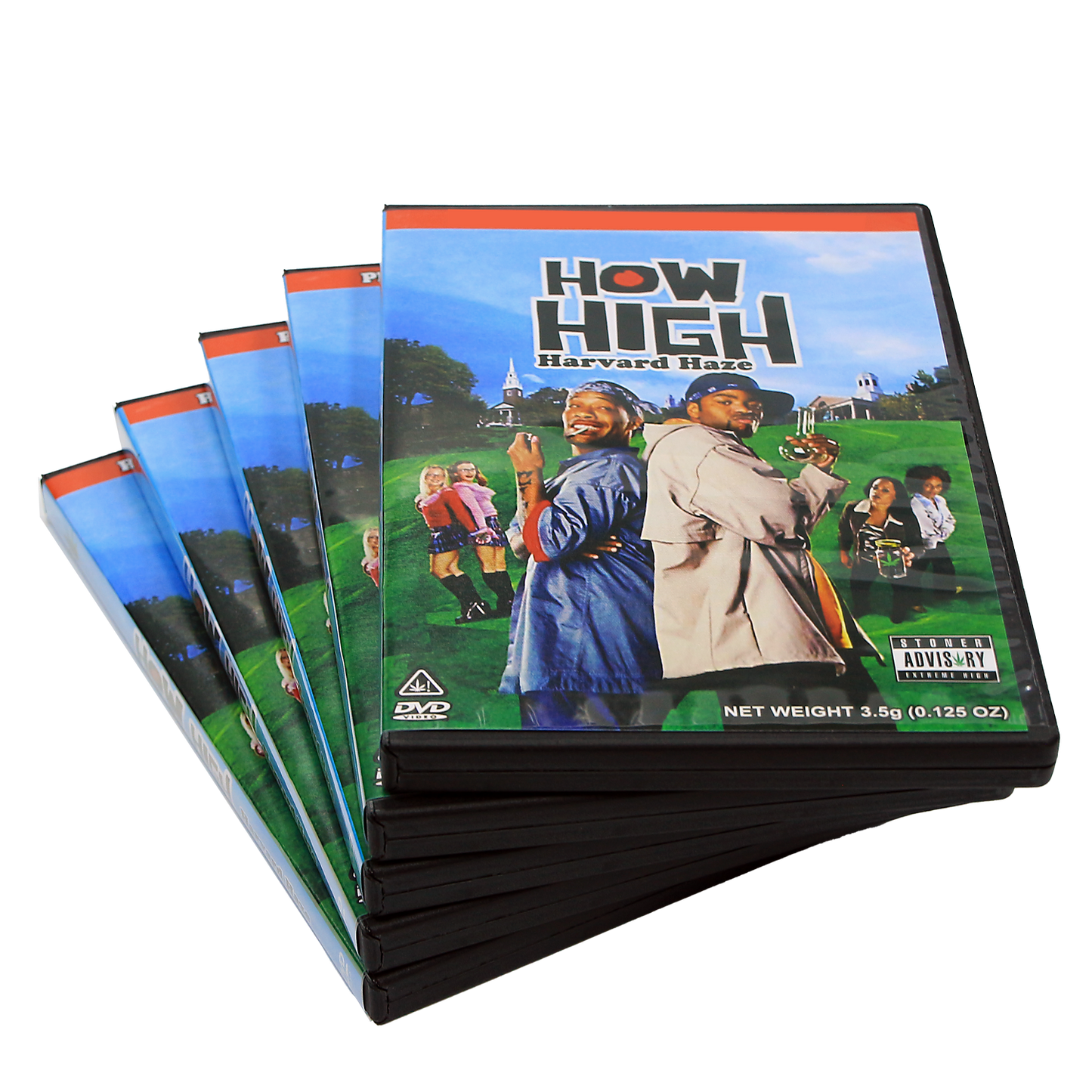 5 Count DVD Case & Mylar Bag - Design 020 - 3.5 Capacity