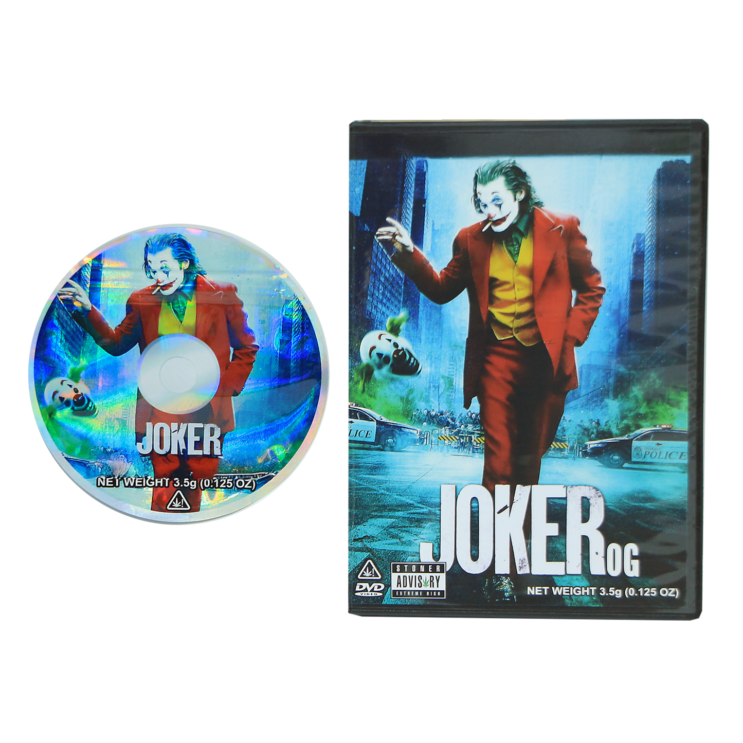 5 Count DVD Case & Mylar Bag - Design 021 - 3.5 Capacity