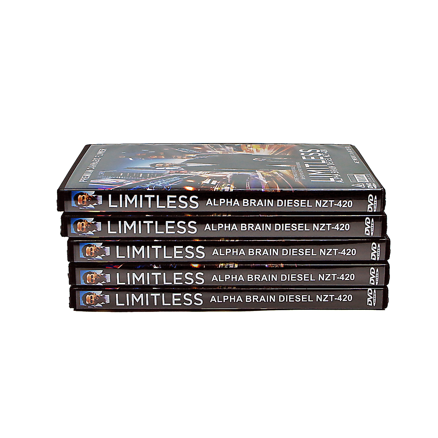 5 Count DVD Case & Mylar Bag - Design 022 - 3.5 Capacity