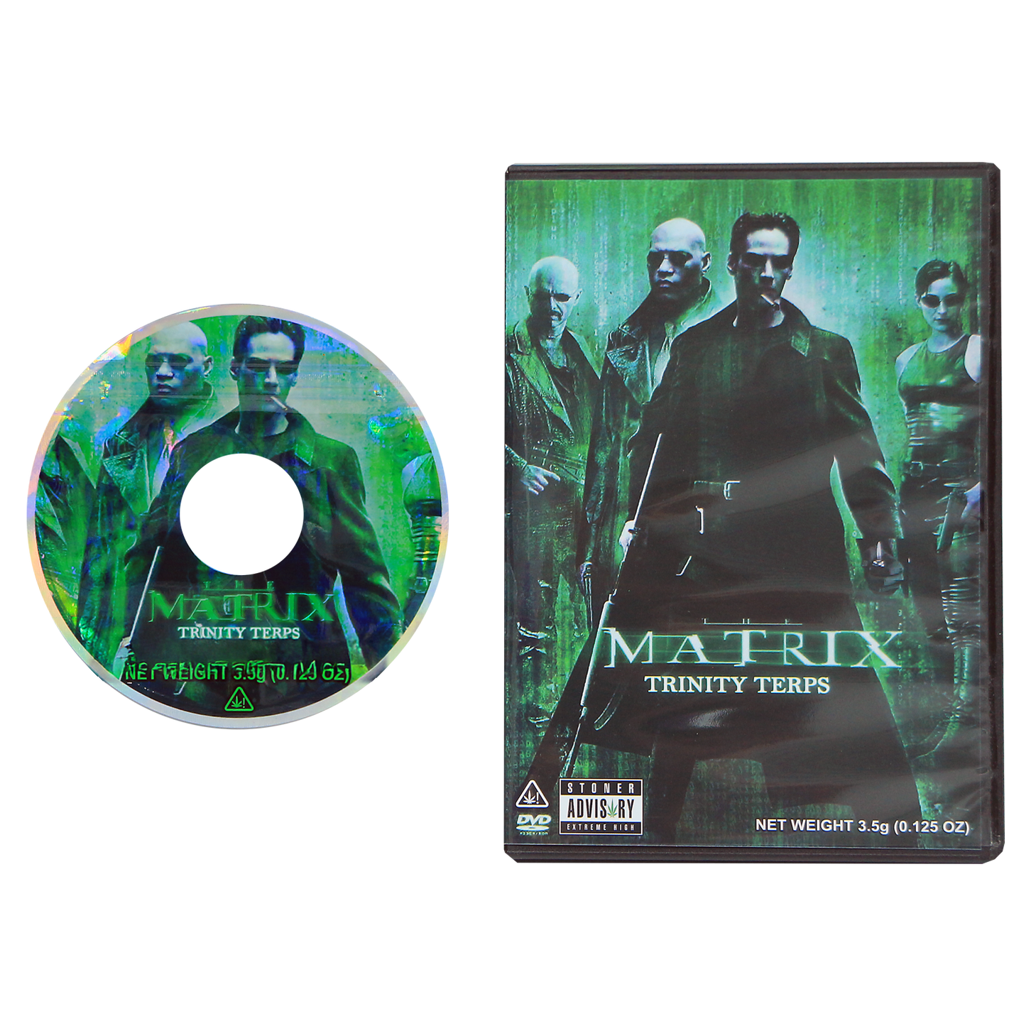 5 Count DVD Case & Mylar Bag - Design 024 - 3.5 Capacity