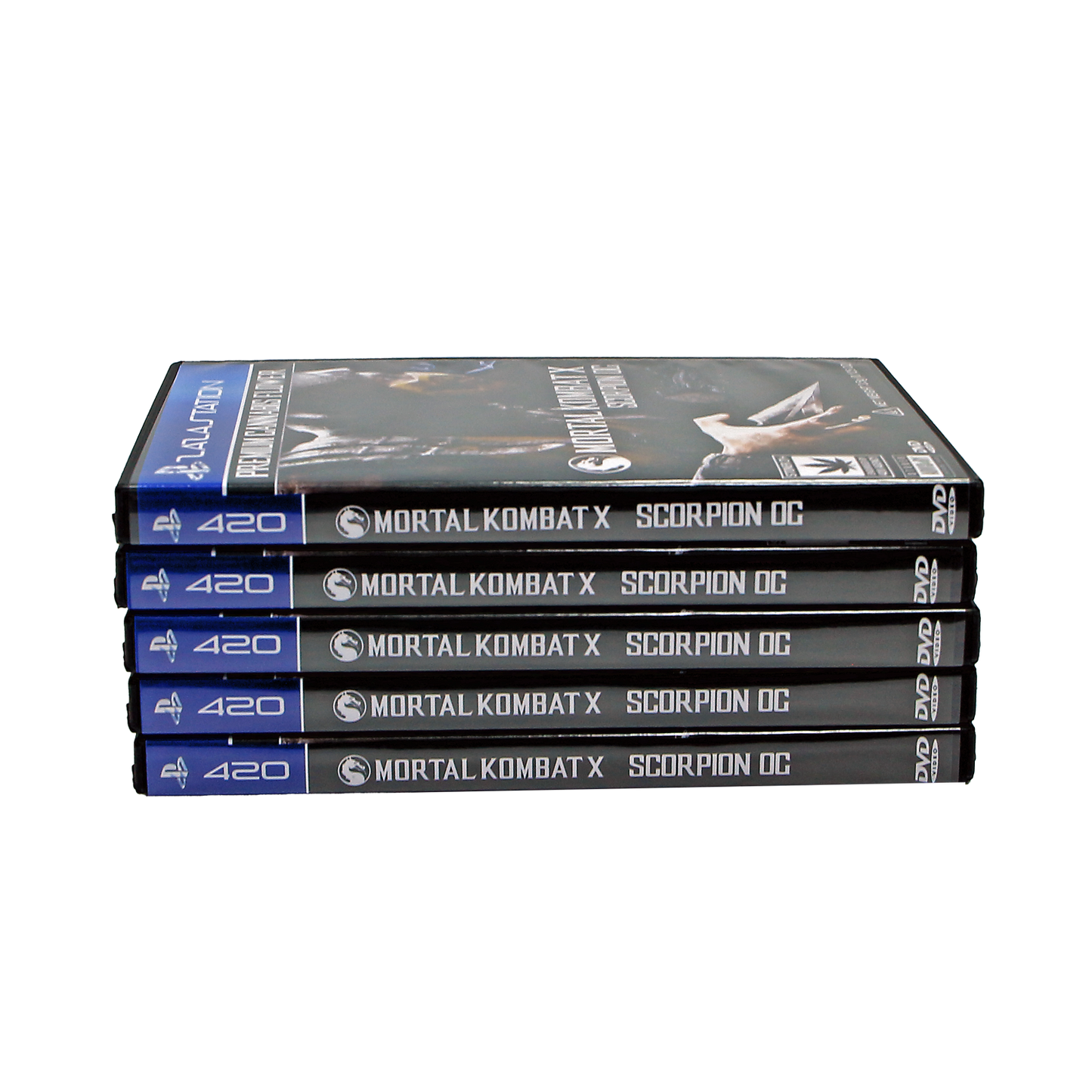 5 Count DVD Case & Mylar Bag - Design 025 - 3.5 Capacity