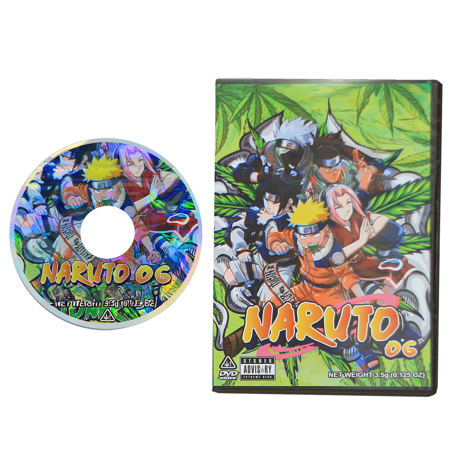 5 Count DVD Case & Mylar Bag - Design 026 - 3.5 Capacity