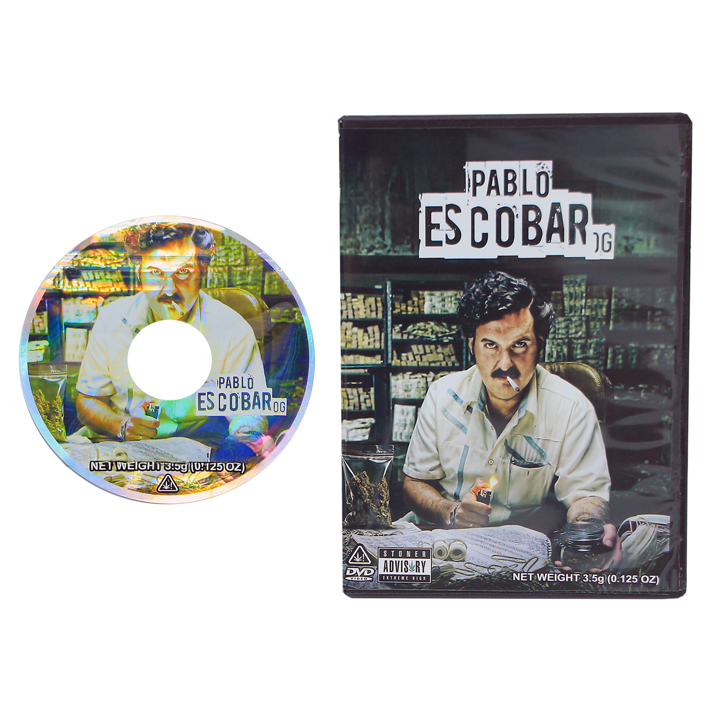 5 Count DVD Case & Mylar Bag - Design 028 - 3.5 Capacity