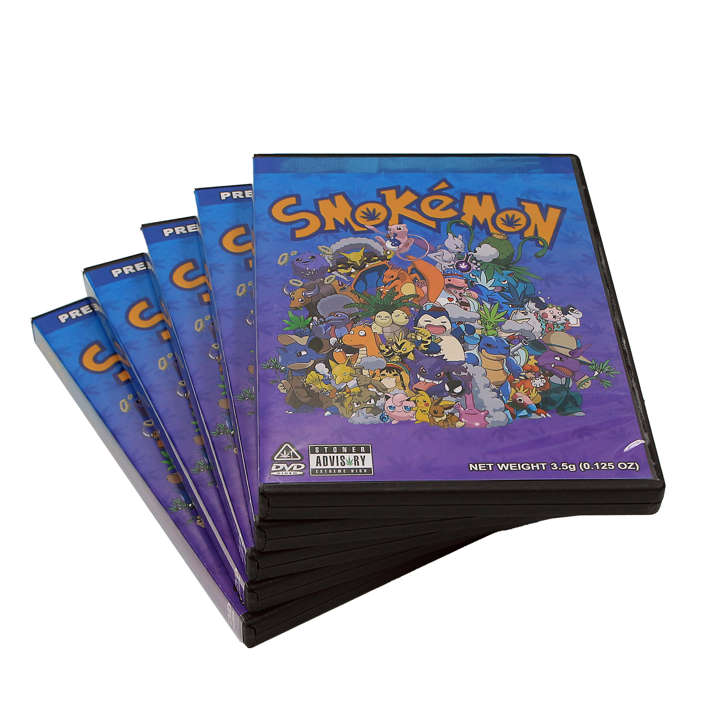 5 Count DVD Case & Mylar Bag - Design 030 - 3.5 Capacity