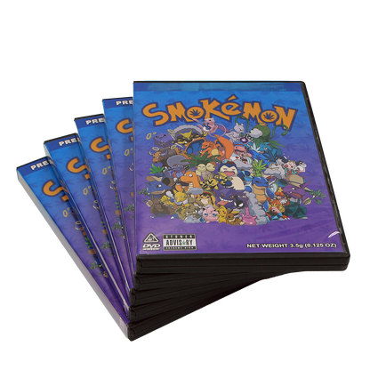 5 Count DVD Case & Mylar Bag - Design 030 - 3.5 Capacity