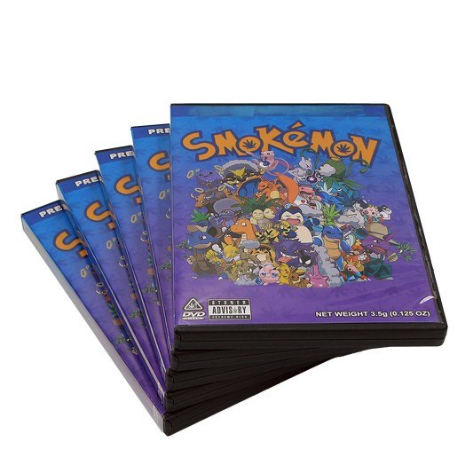 5 Count DVD Case & Mylar Bag - Design 030 - 3.5 Capacity