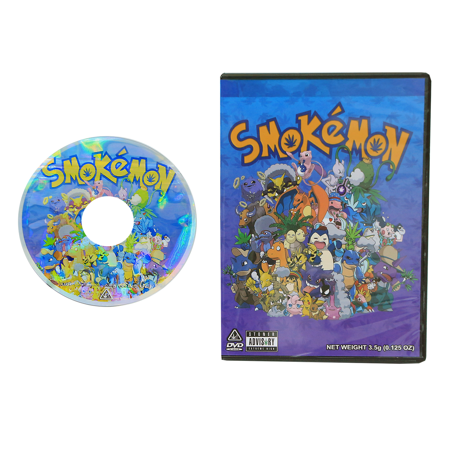 5 Count DVD Case & Mylar Bag - Design 030 - 3.5 Capacity