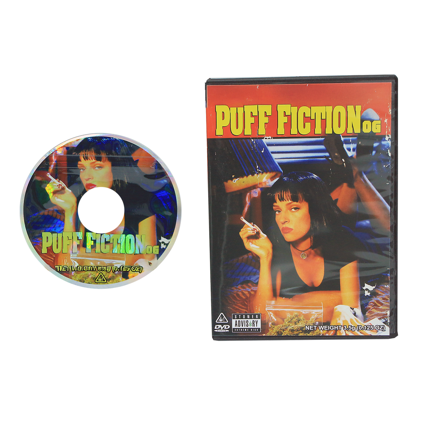 5 Count DVD Case & Mylar Bag - Design 031 - 3.5 Capacity