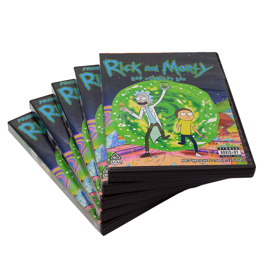 5 Count DVD Case & Mylar Bag - Design 032 - 3.5 Capacity