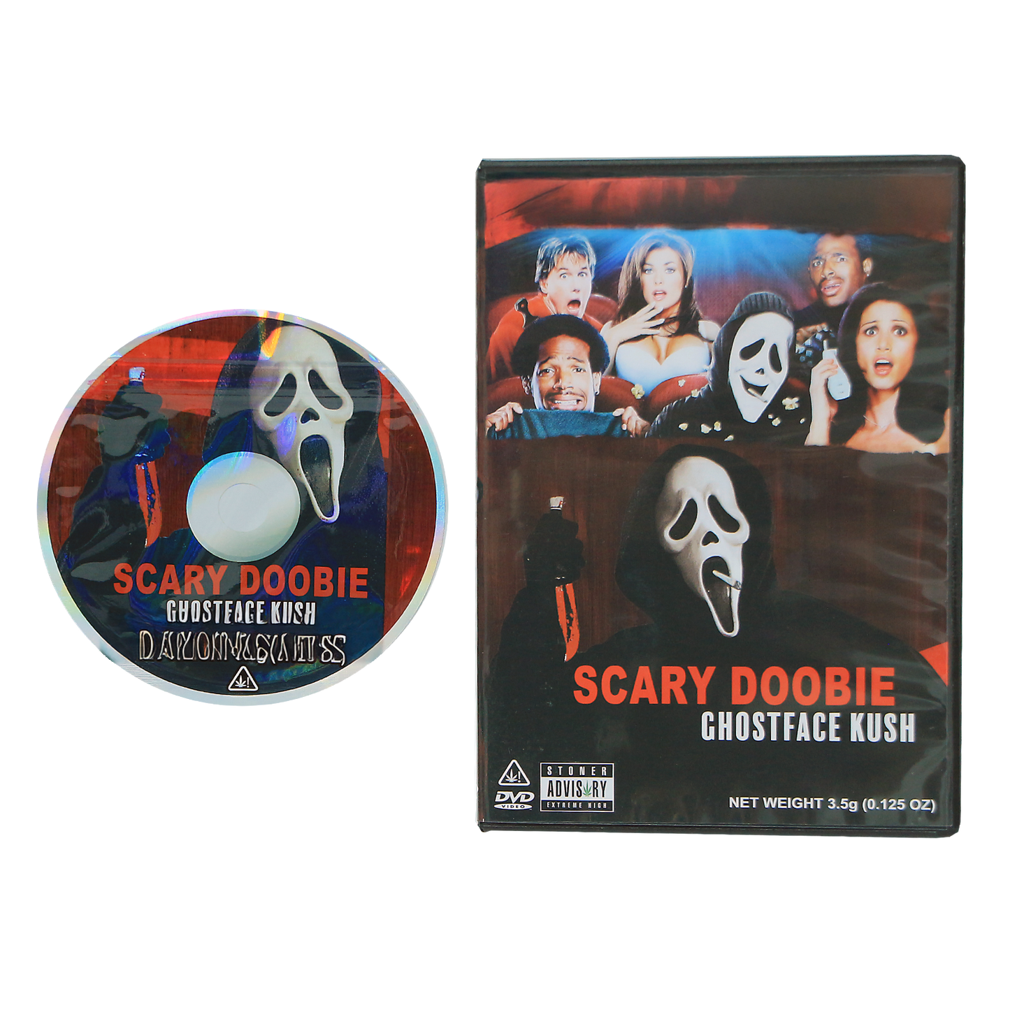 5 Count DVD Case & Mylar Bag - Design 034 - 3.5 Capacity