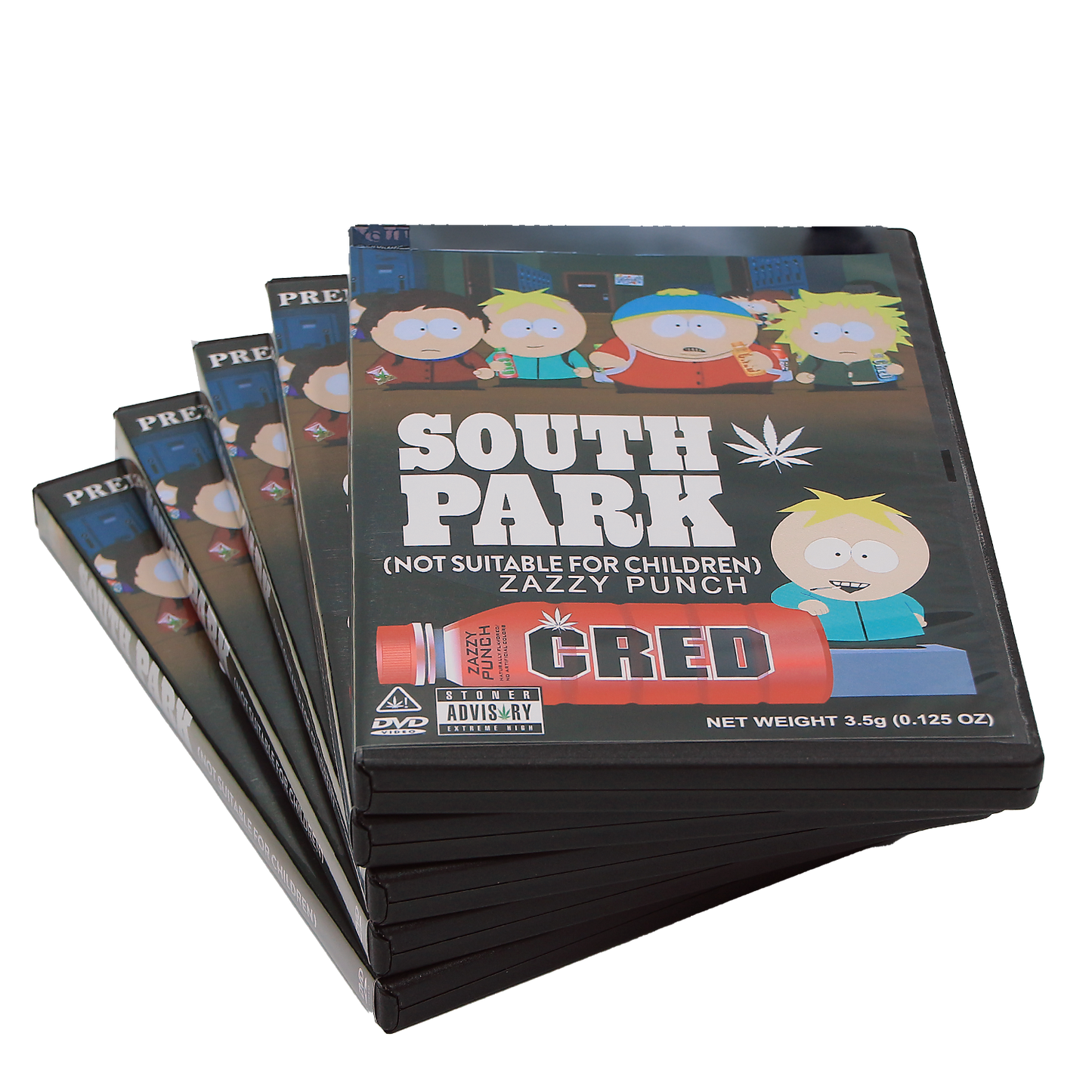 5 Count DVD Case & Mylar Bag - Design 035 - 3.5 Capacity