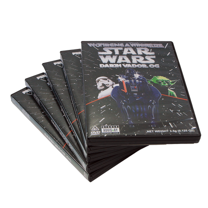 5 Count DVD Case & Mylar Bag - Design 037 - 3.5 Capacity