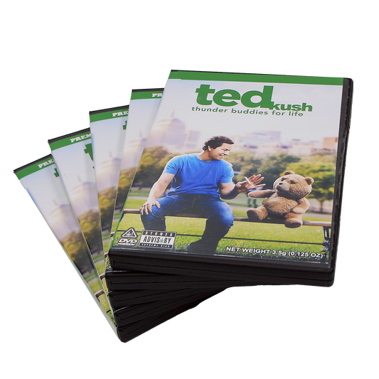 5 Count DVD Case & Mylar Bag - Design 040 - 3.5 Capacity