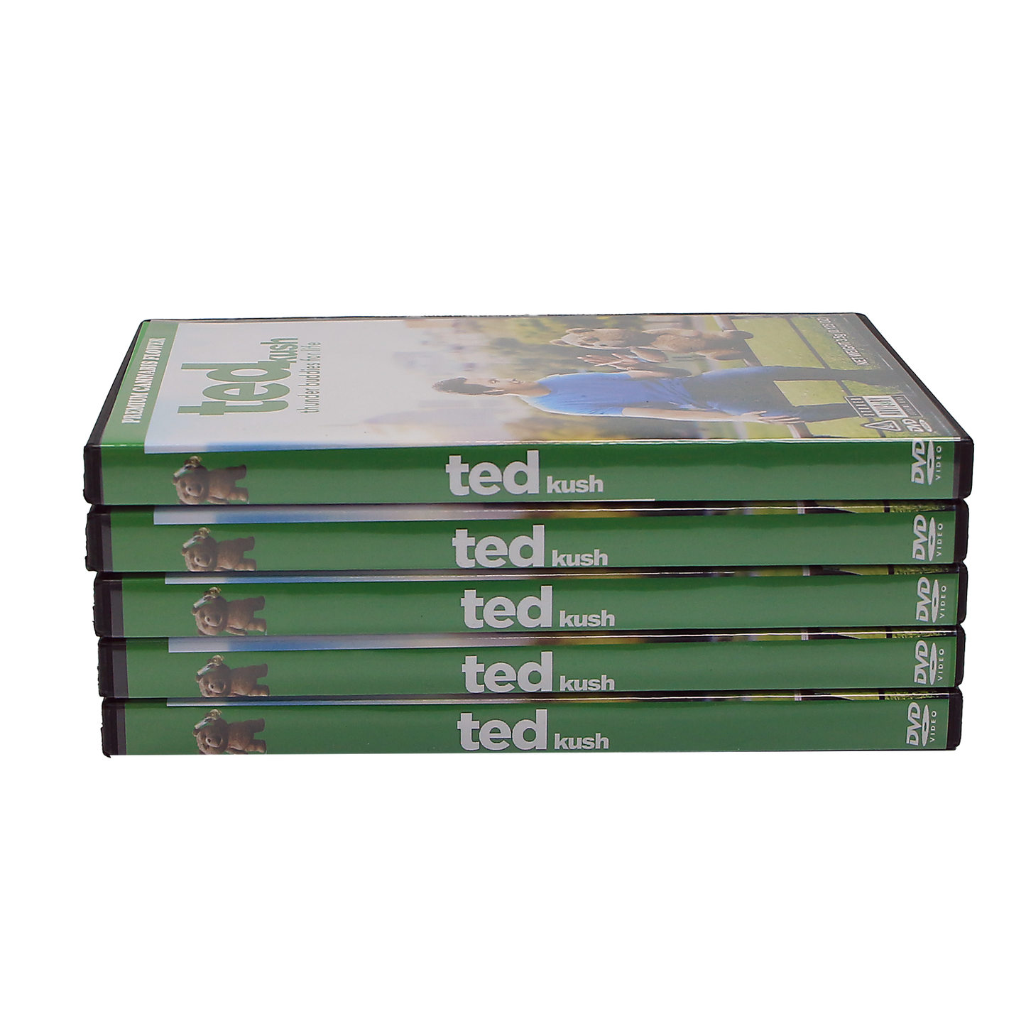 5 Count DVD Case & Mylar Bag - Design 040 - 3.5 Capacity